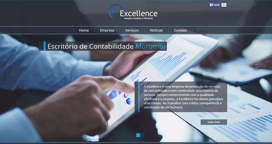 Excellence Solucões Contabeis e Tributárias - Agencia Dub Criação e Desenvolvimento de Sites Zona Leste São Paulo